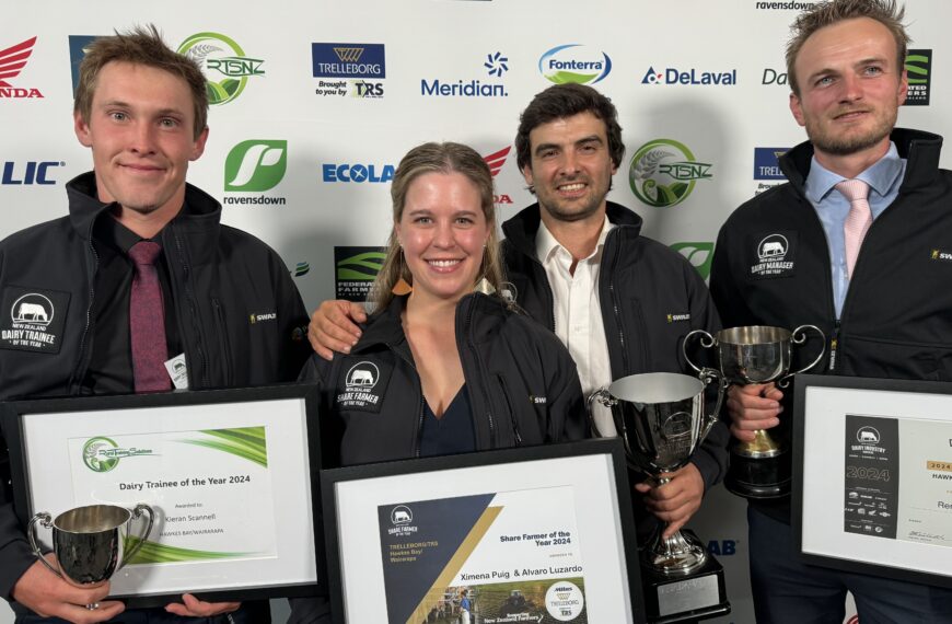 Backpackers on dairy winners’ podium 