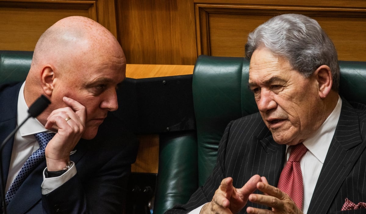 Winston Peters says Luxon gave no warning over leadership vote